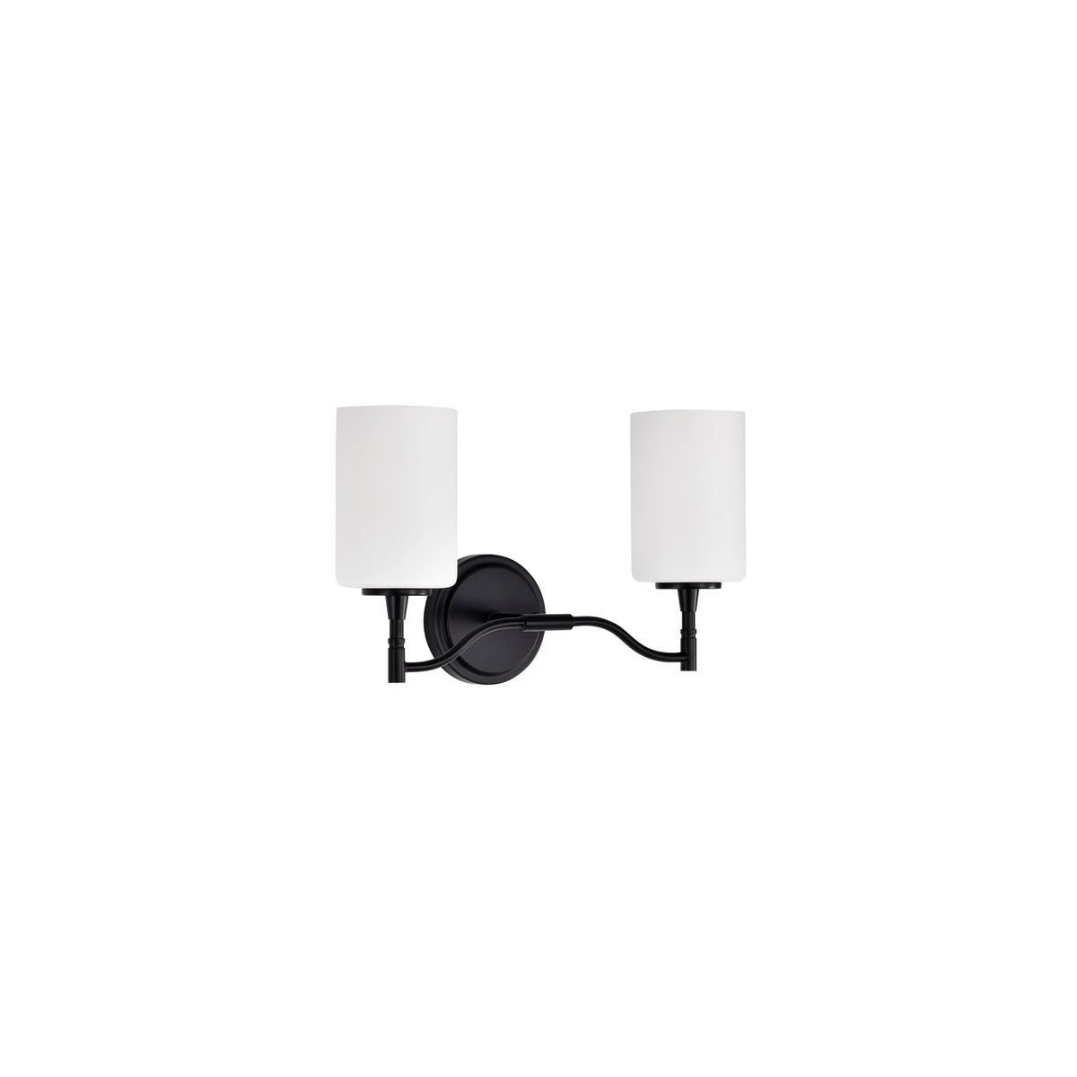 Nuvo 60-8212 Liam, 2 Light Vanity, Matte Black