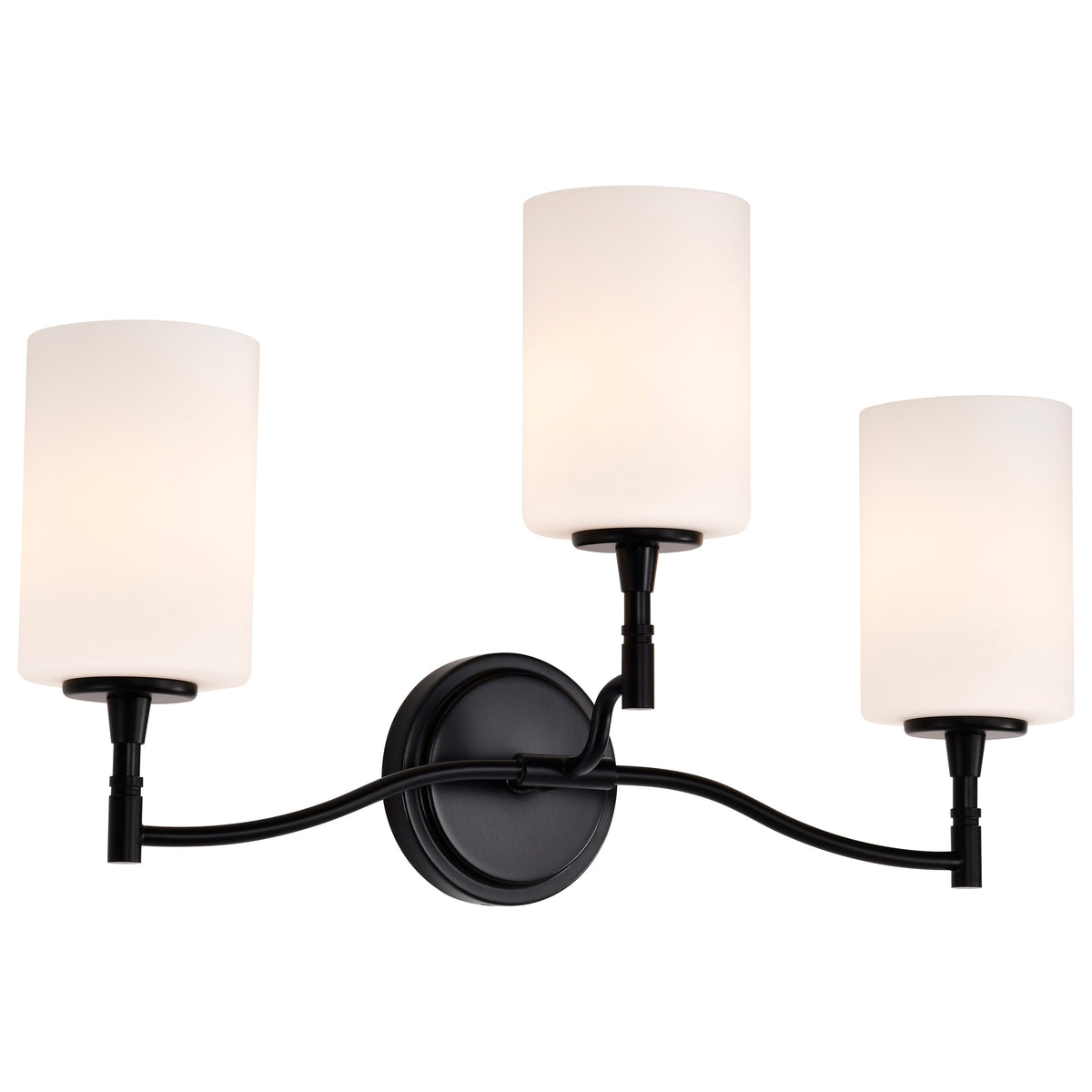 Nuvo 60-8213 Liam, 3 Light Vanity, Matte Black