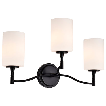 Nuvo 60-8213 Liam, 3 Light Vanity, Matte Black
