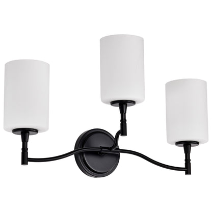 Nuvo 60-8213 Liam, 3 Light Vanity, Matte Black
