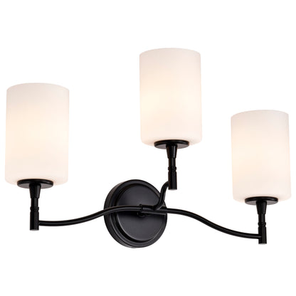 Nuvo 60-8213 Liam, 3 Light Vanity, Matte Black