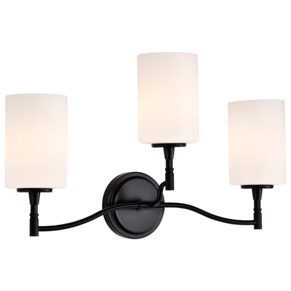Nuvo 60-8213 Liam, 3 Light Vanity, Matte Black