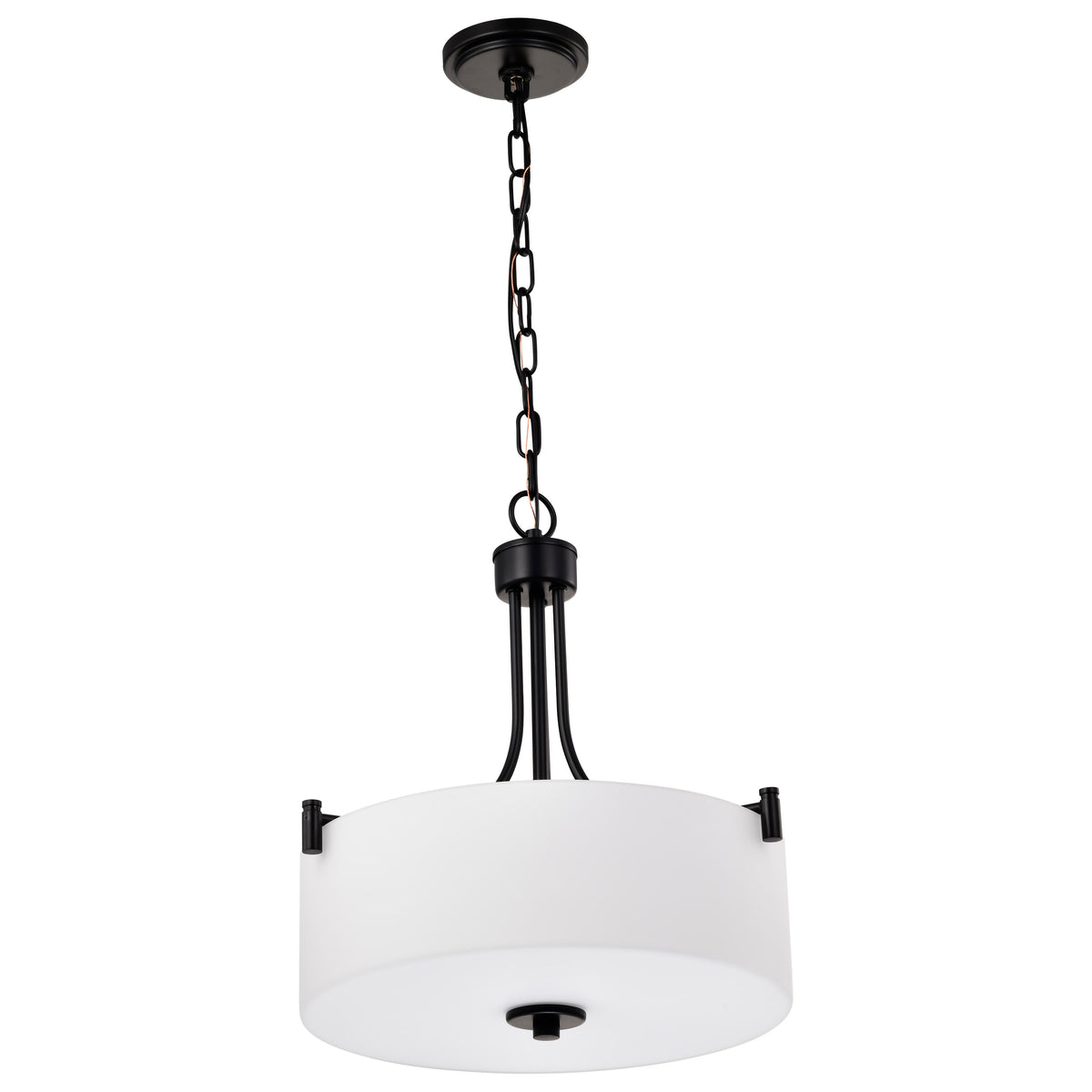 Nuvo 60-8214 Liam, 3 Light Pendant, Matte Black