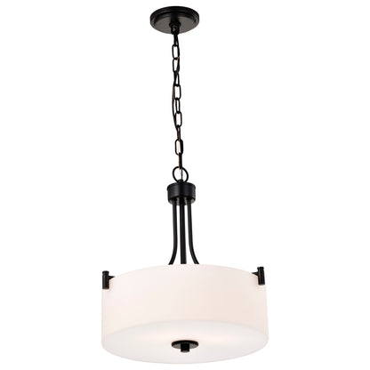Nuvo 60-8214 Liam, 3 Light Pendant, Matte Black