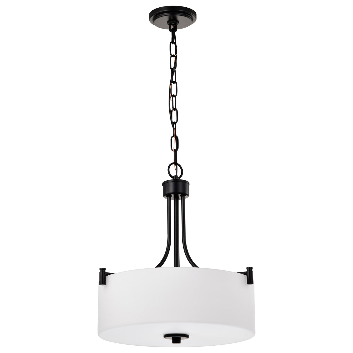 Nuvo 60-8214 Liam, 3 Light Pendant, Matte Black