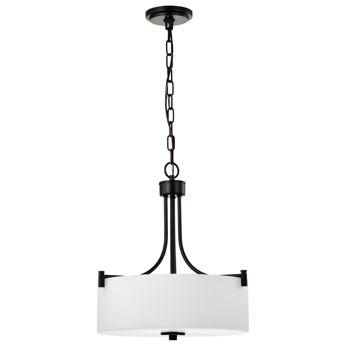 Nuvo 60-8214 Liam, 3 Light Pendant, Matte Black