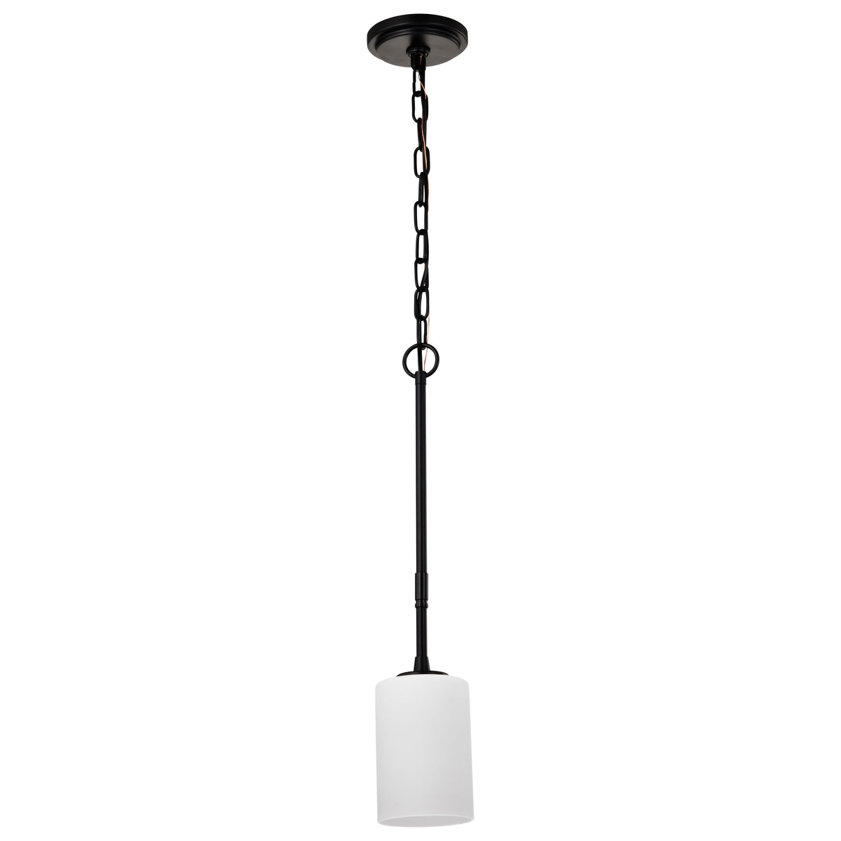 Nuvo 60-8215 Liam, 1 Light Mini Pendant, Matte Black