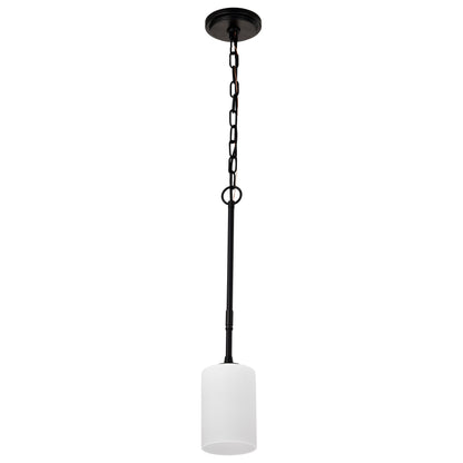 Nuvo 60-8215 Liam, 1 Light Mini Pendant, Matte Black