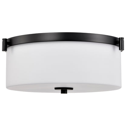 Nuvo 60-8217 Liam, 3 Light Flush Mount, Matte Black