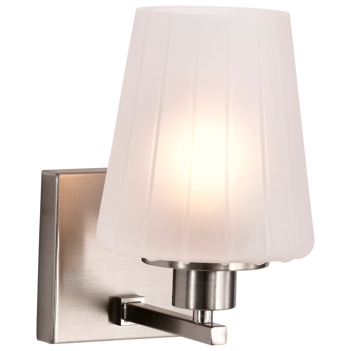 Nuvo 60-8221 Lune, 1 Light Vanity, Brushed Nickel Finish