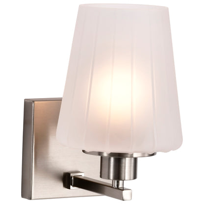 Nuvo 60-8221 Lune, 1 Light Vanity, Brushed Nickel Finish