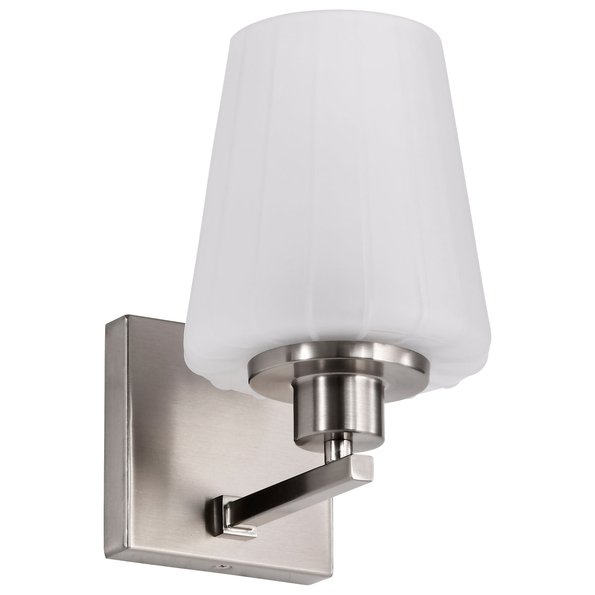 Nuvo 60-8221 Lune, 1 Light Vanity, Brushed Nickel Finish