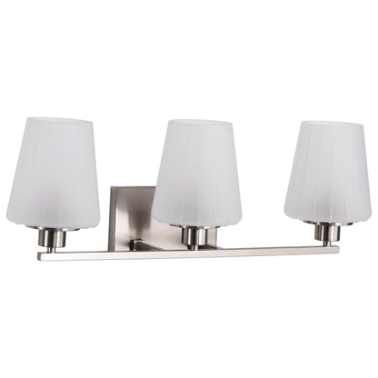 Nuvo 60-8223 Lune, 3 Light Vanity, Brushed Nickel Finish