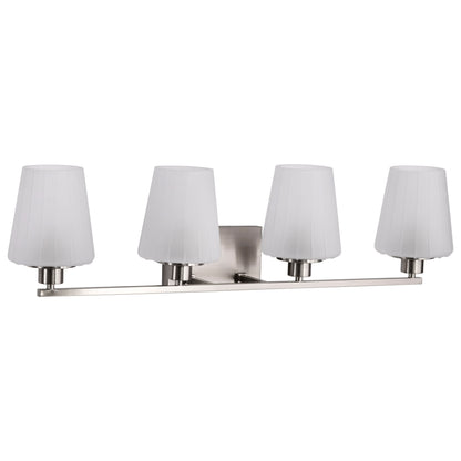 Nuvo 60-8224 Lune, 4 Light Vanity, Brushed Nickel Finish