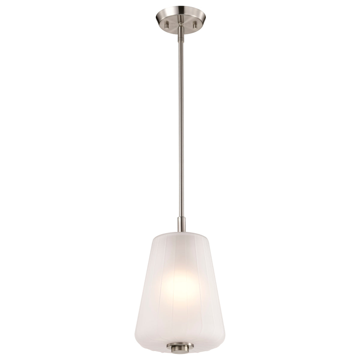 Nuvo 60-8227 Lune, Mini Pendant, Brushed Nickel Finish