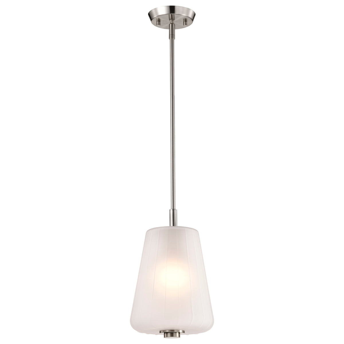 Nuvo 60-8227 Lune, Mini Pendant, Brushed Nickel Finish