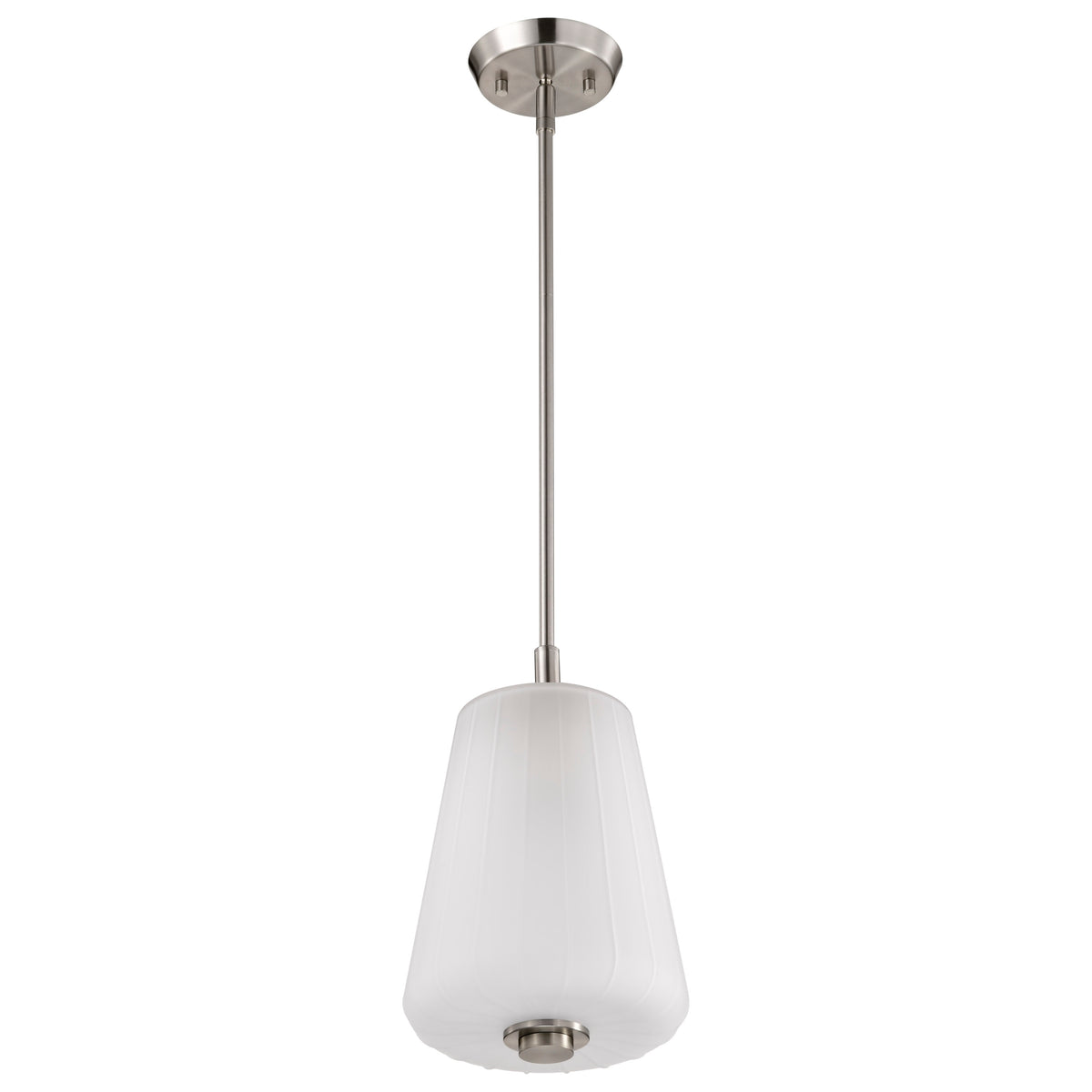 Nuvo 60-8227 Lune, Mini Pendant, Brushed Nickel Finish