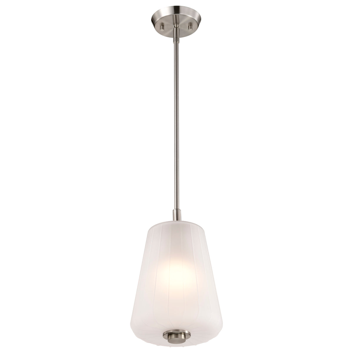 Nuvo 60-8227 Lune, Mini Pendant, Brushed Nickel Finish