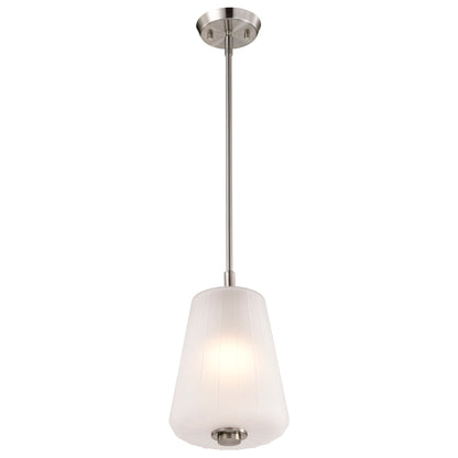 Nuvo 60-8227 Lune, Mini Pendant, Brushed Nickel Finish