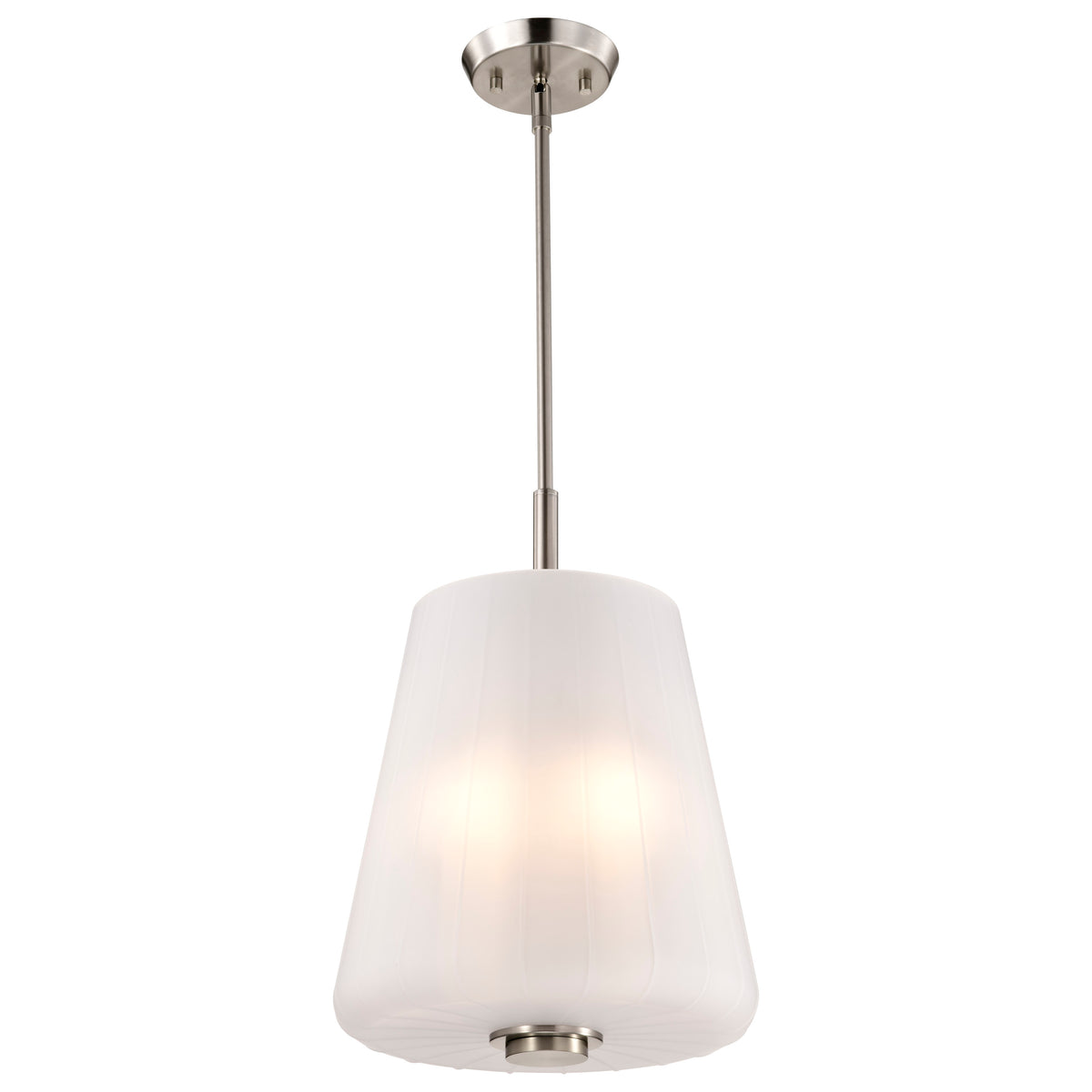 Nuvo 60-8228 Lune, 3 Light Pendant, Brushed Nickel Finish