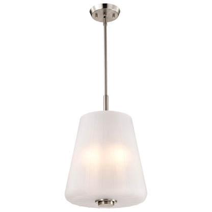 Nuvo 60-8228 Lune, 3 Light Pendant, Brushed Nickel Finish
