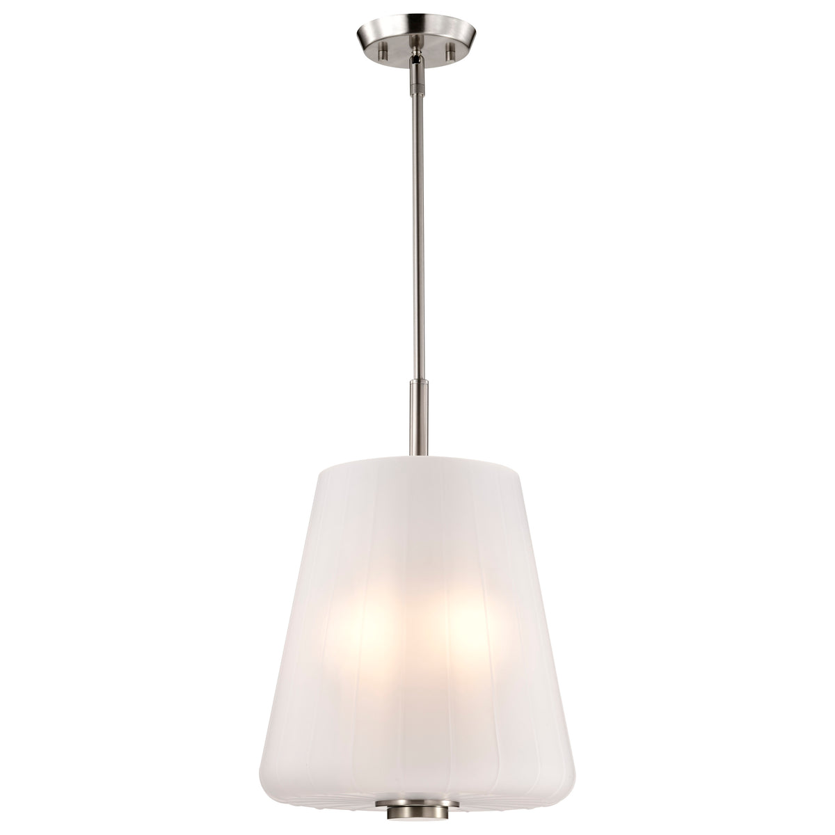 Nuvo 60-8228 Lune, 3 Light Pendant, Brushed Nickel Finish