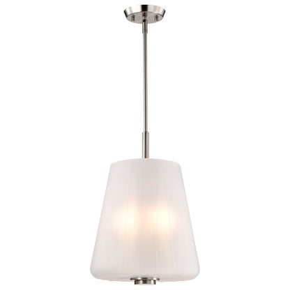 Nuvo 60-8228 Lune, 3 Light Pendant, Brushed Nickel Finish