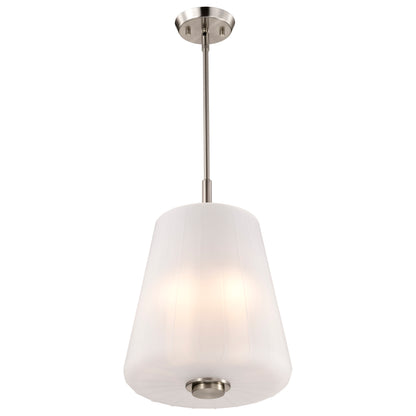 Nuvo 60-8228 Lune, 3 Light Pendant, Brushed Nickel Finish