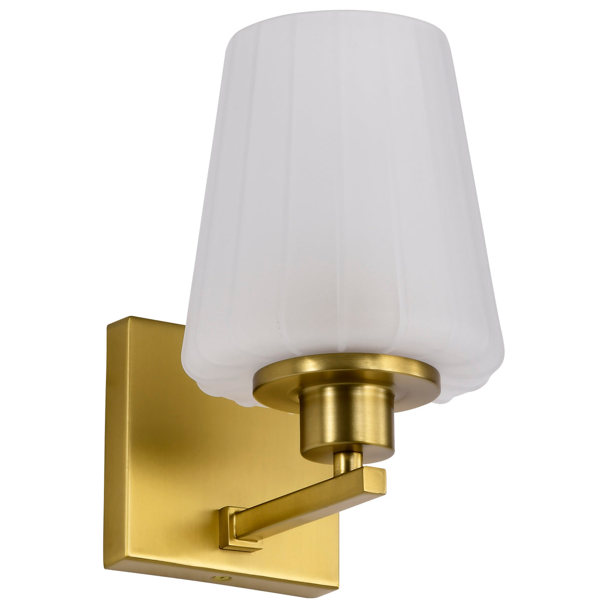 Nuvo 60-8231 Lune, 1 Light Vanity, Vintage Brass Finish