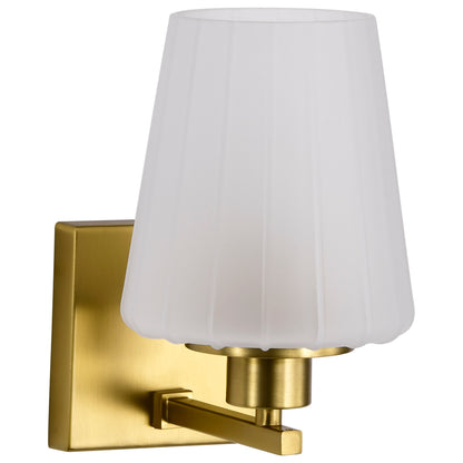 Nuvo 60-8231 Lune, 1 Light Vanity, Vintage Brass Finish