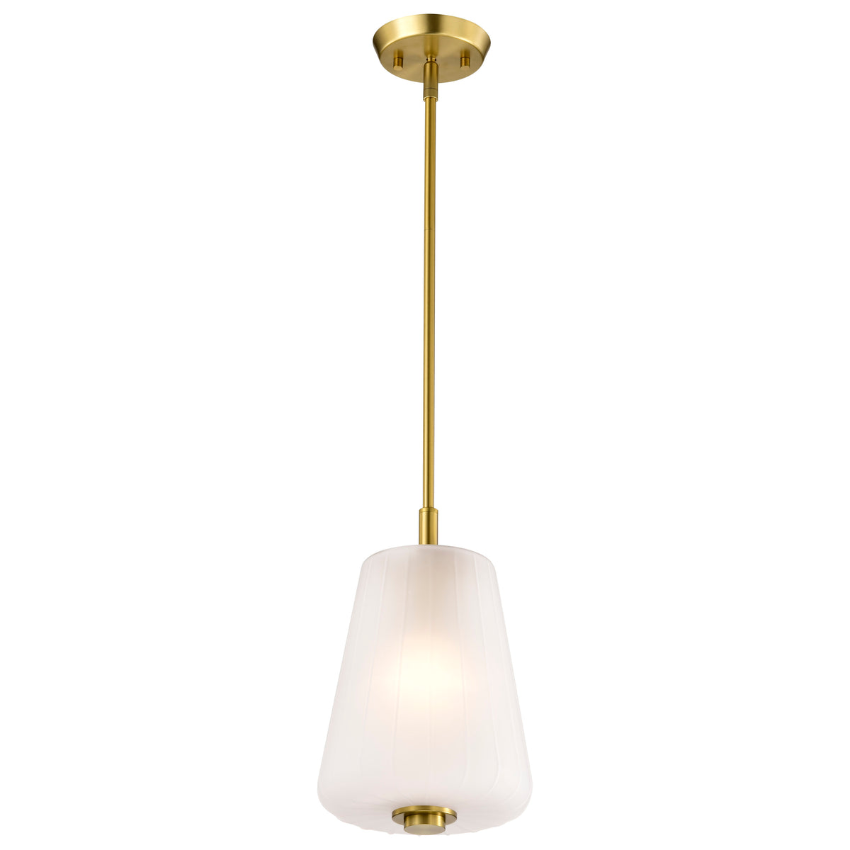 Nuvo 60-8237 Lune, Mini Pendant, Vintage Brass Finish