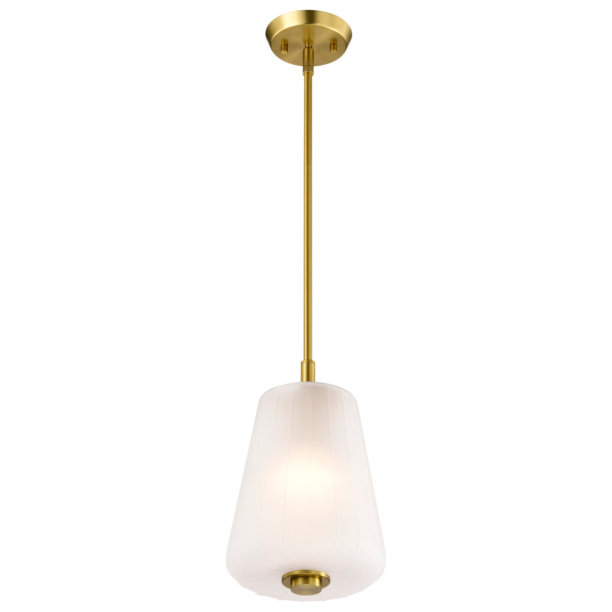 Nuvo 60-8237 Lune, Mini Pendant, Vintage Brass Finish