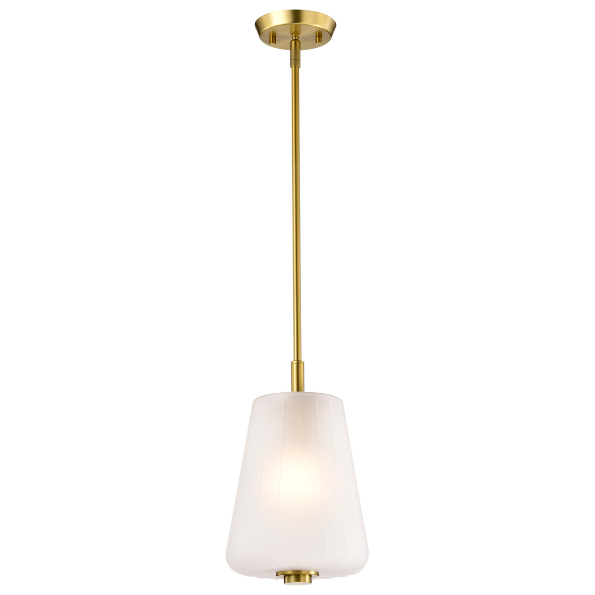 Nuvo 60-8237 Lune, Mini Pendant, Vintage Brass Finish