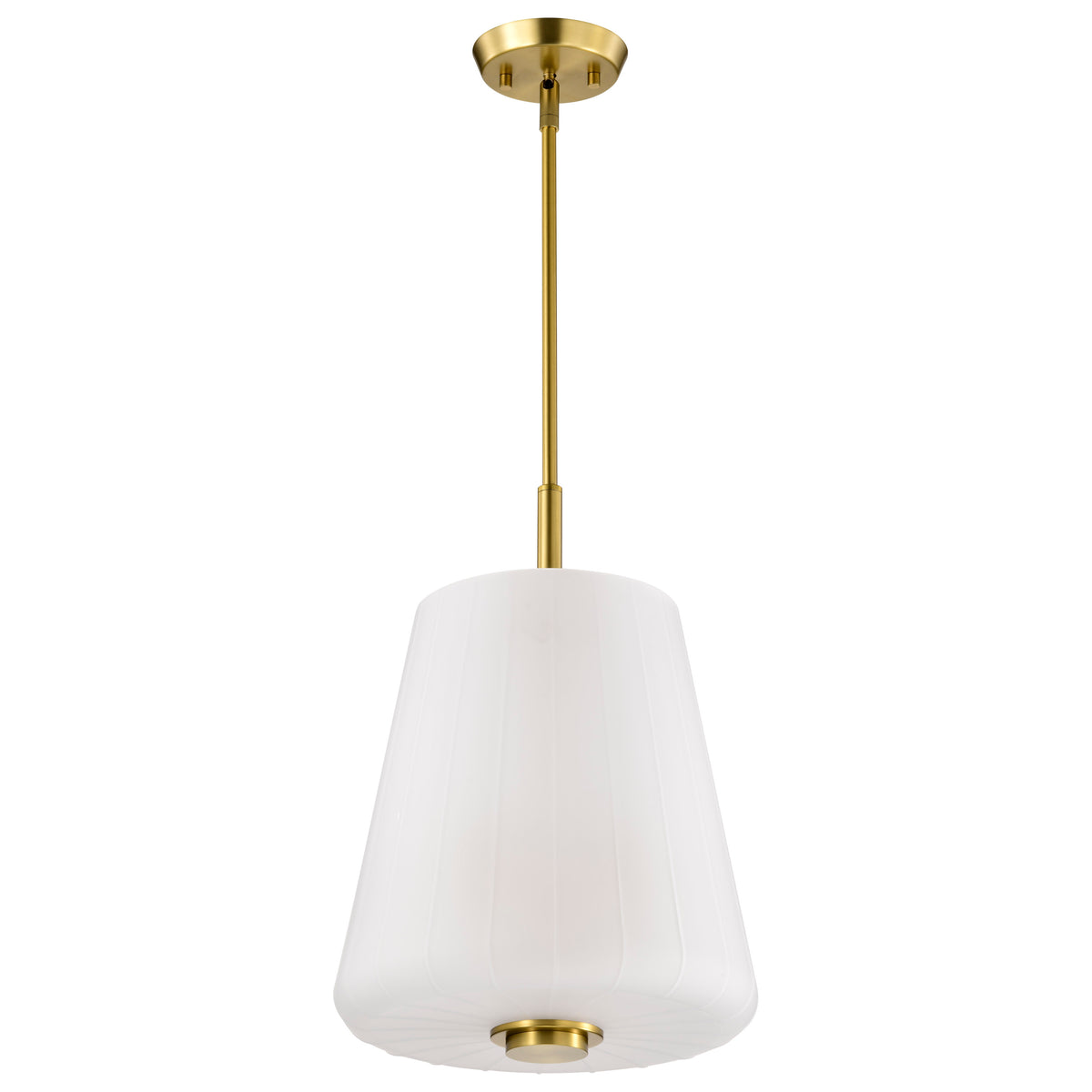 Nuvo 60-8238 Lune, 3 Light Pendant, Vintage Brass Finish