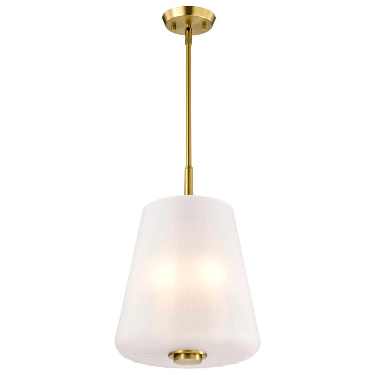 Nuvo 60-8238 Lune, 3 Light Pendant, Vintage Brass Finish