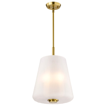 Nuvo 60-8238 Lune, 3 Light Pendant, Vintage Brass Finish