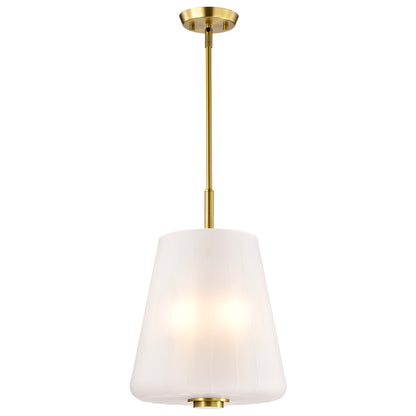 Nuvo 60-8238 Lune, 3 Light Pendant, Vintage Brass Finish