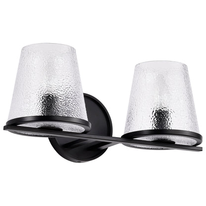 Nuvo 60-8252 Valentine, 2 Light Vanity, Black Finish