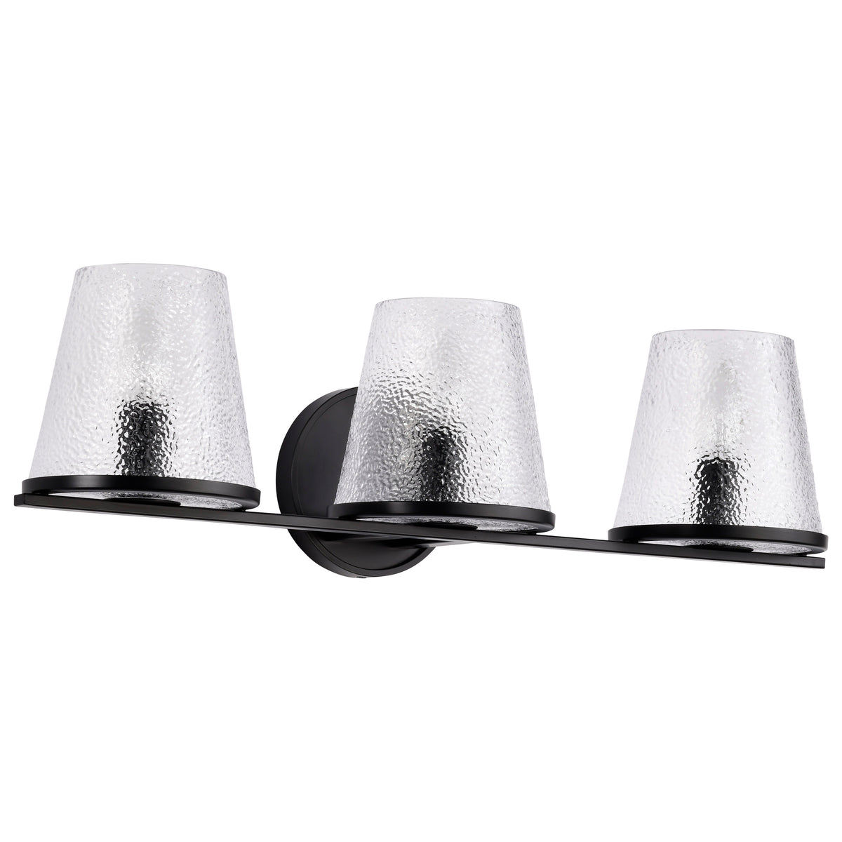 Nuvo 60-8253 Valentine, 3 Light Vanity, Black Finish