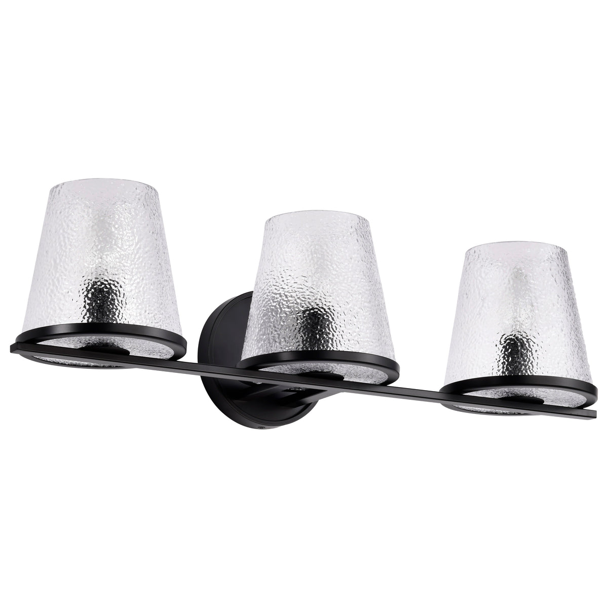 Nuvo 60-8253 Valentine, 3 Light Vanity, Black Finish