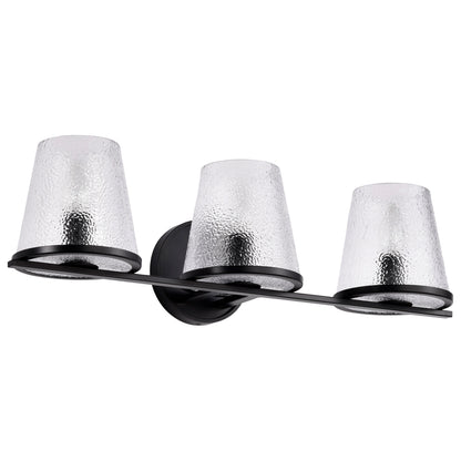 Nuvo 60-8253 Valentine, 3 Light Vanity, Black Finish