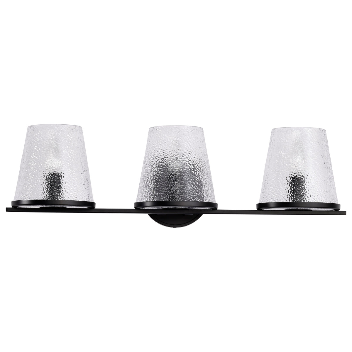 Nuvo 60-8253 Valentine, 3 Light Vanity, Black Finish