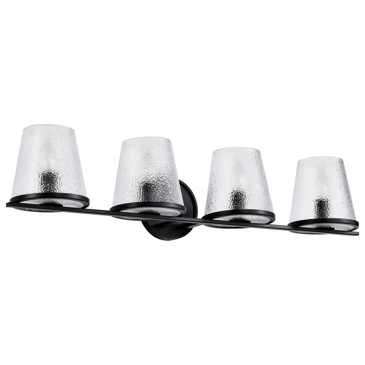 Nuvo 60-8254 Valentine, 4 Light Vanity, Black Finish