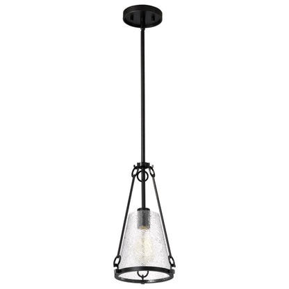 Nuvo 60-8255 Valentine, Small Pendant, Black Finish