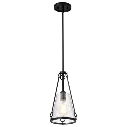 Nuvo 60-8255 Valentine, Small Pendant, Black Finish