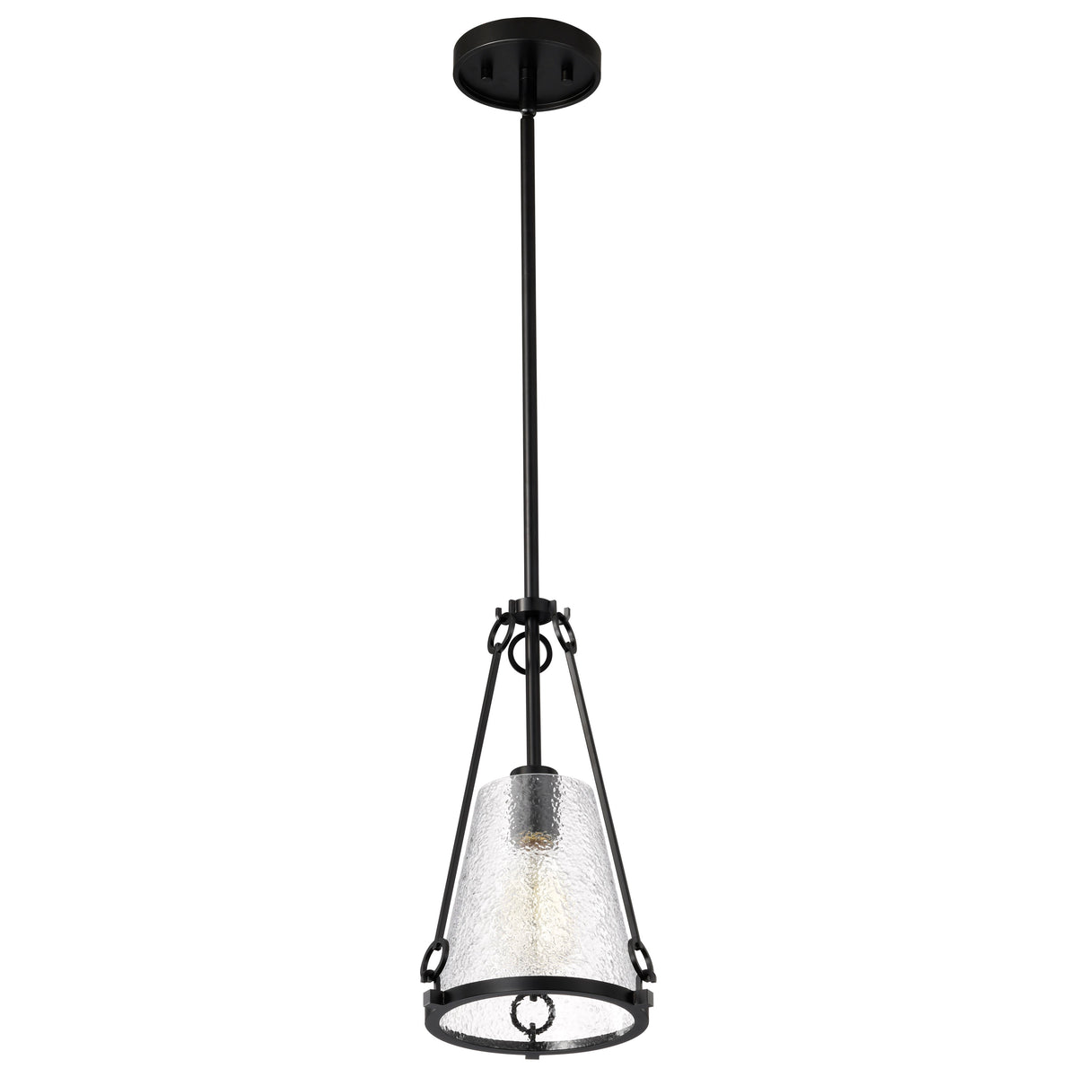 Nuvo 60-8255 Valentine, Small Pendant, Black Finish