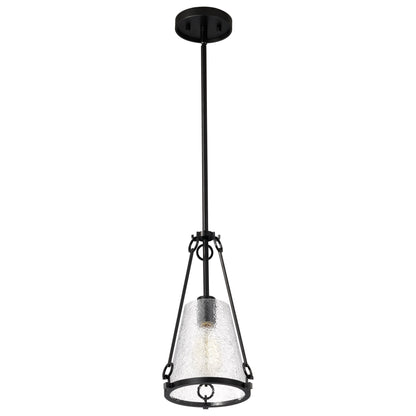 Nuvo 60-8255 Valentine, Small Pendant, Black Finish