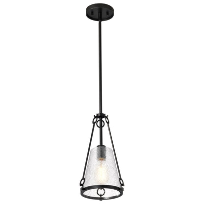 Nuvo 60-8255 Valentine, Small Pendant, Black Finish