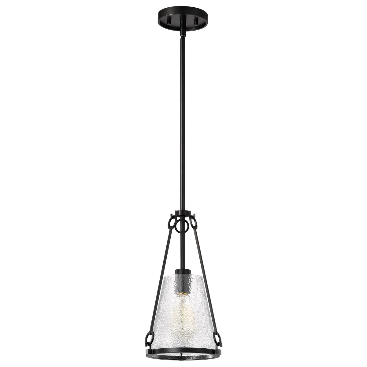 Nuvo 60-8255 Valentine, Small Pendant, Black Finish