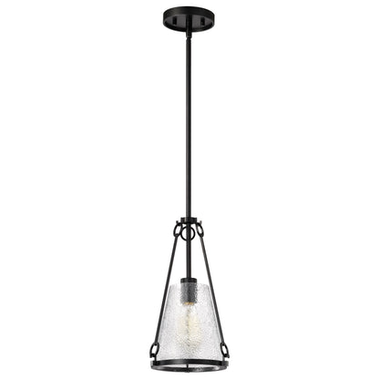 Nuvo 60-8255 Valentine, Small Pendant, Black Finish